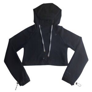 Gymshark X Whitney Simmons Black Cropped Hoodie Size XS